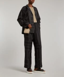 Toteme Monogram Silk Pyjama Trousers 7 Toteme Monogram Silk Pyjama Trousers -Farm Rio || Liberty || Paloma Wool Shop 000732920 R406973006 3