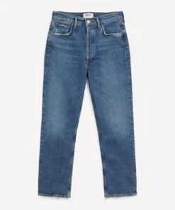 AGOLDE Riley High-Rise Straight Crop Jeans