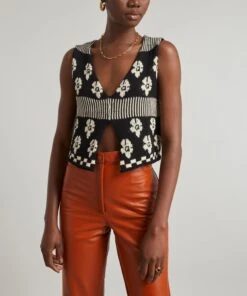 Loreza Knitted Top -Farm Rio || Liberty || Paloma Wool Shop 000762994 R470801006 3