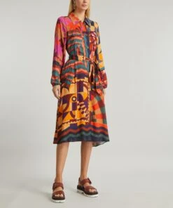 Farm Rio Graphic Scarves Shirtdress -Farm Rio || Liberty || Paloma Wool Shop 000769799 R487514006 3