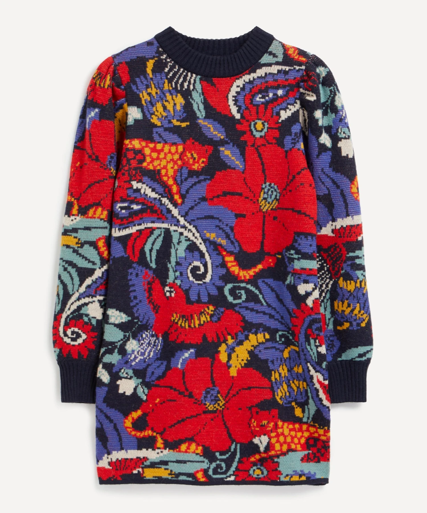 Farm Rio Blue Vintage Forest Dress