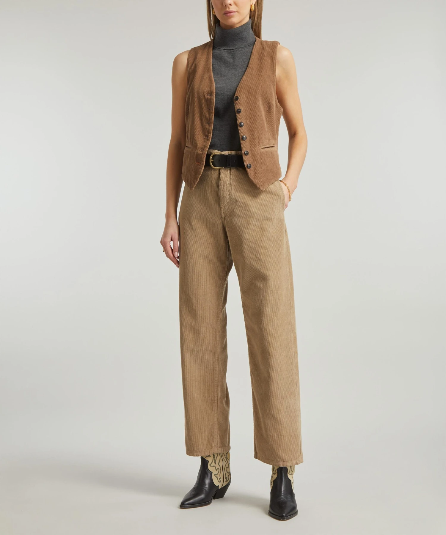 W Jamie Corduroy Chino Trousers 2 W Jamie Corduroy Chino Trousers - Image 2