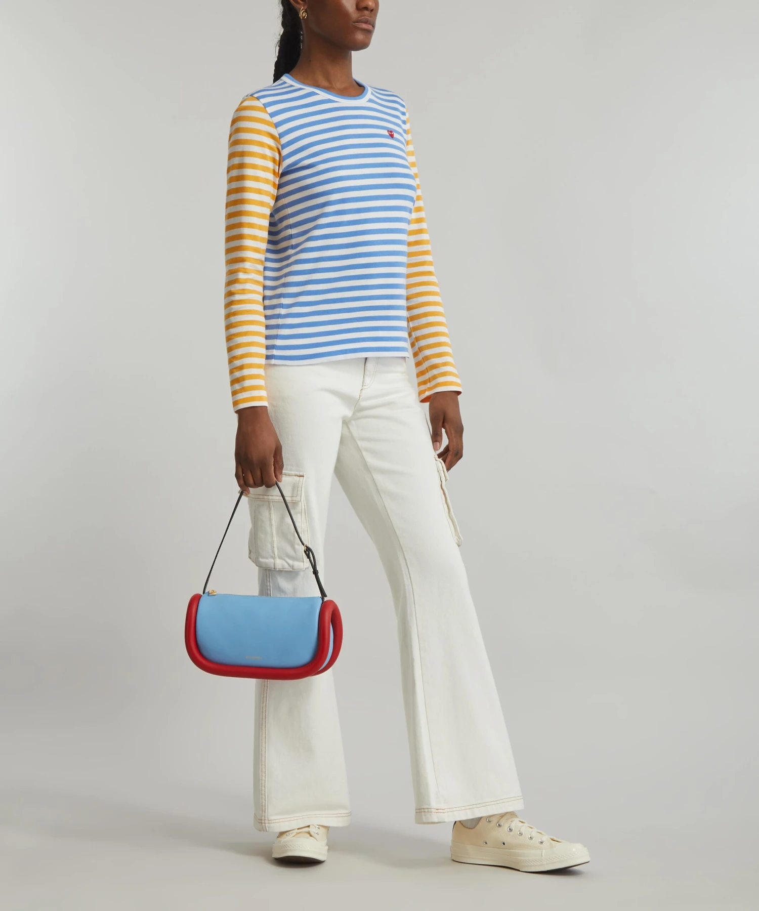 Long-Sleeve Bi-Colour Stripe T-Shirt 2 Long-Sleeve Bi-Colour Stripe T-Shirt - Image 2