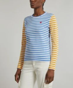 Long-Sleeve Bi-Colour Stripe T-Shirt 7 Long-Sleeve Bi-Colour Stripe T-Shirt -Farm Rio || Liberty || Paloma Wool Shop 000775994 R500921006 3
