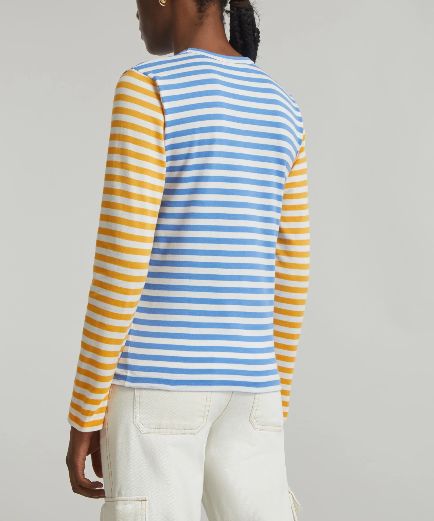 Long-Sleeve Bi-Colour Stripe T-Shirt 5 Long-Sleeve Bi-Colour Stripe T-Shirt - Image 5