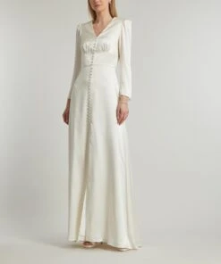 Ivory Margot B Long Dress -Farm Rio || Liberty || Paloma Wool Shop 000777121 R503429006 3