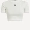Loewe Cropped Cotton Anagram Top