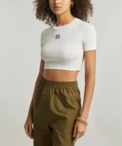 Loewe Cropped Cotton Anagram Top 7 Loewe Cropped Cotton Anagram Top -Farm Rio || Liberty || Paloma Wool Shop 000777238 R503653006 3