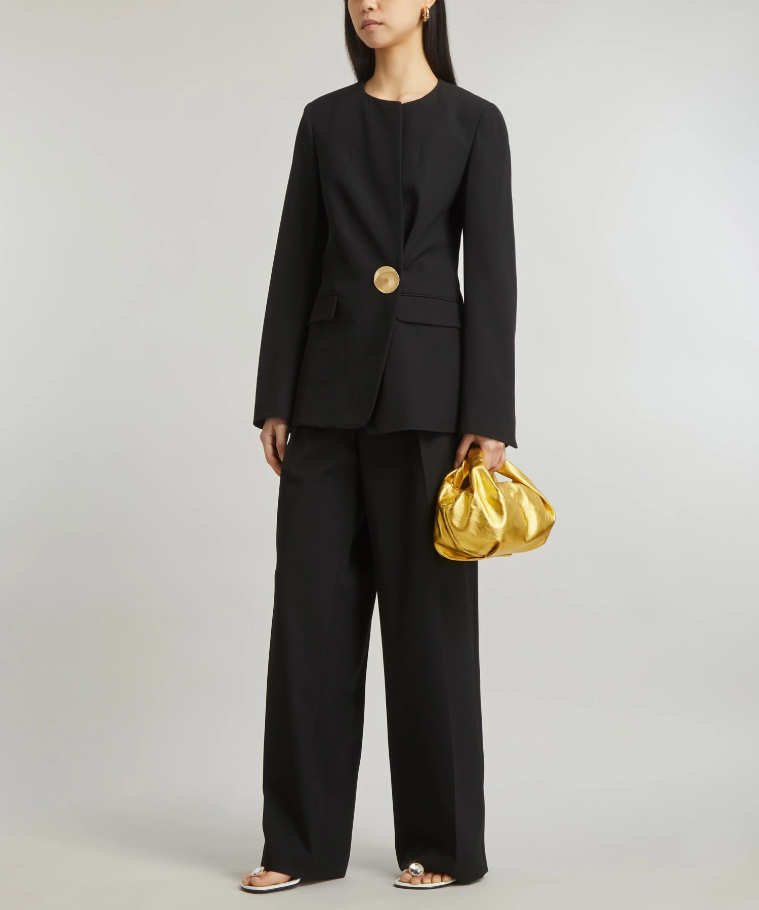 Dries Van Noten Jewel-Button Double-Breasted Blazer 2 Dries Van Noten Jewel-Button Double-Breasted Blazer - Image 2