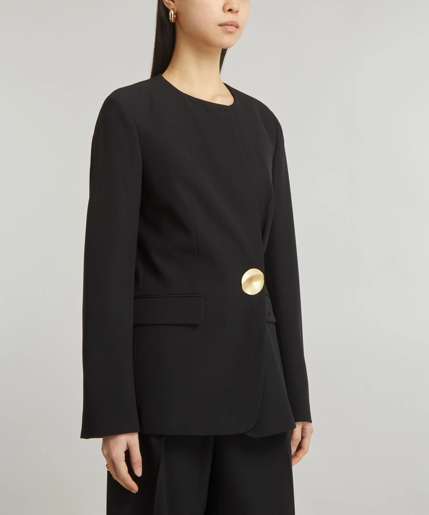 Dries Van Noten Jewel-Button Double-Breasted Blazer 3 Dries Van Noten Jewel-Button Double-Breasted Blazer - Image 3