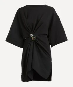 Dries Van Noten Halka Jewel Embellished T-Shirt Dress