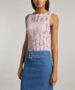 Paloma Wool Tickets Ribbed Sleeveless Top -Farm Rio || Liberty || Paloma Wool Shop 000778352 R506431006 3