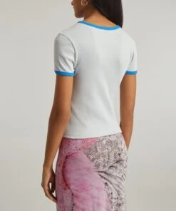 Paloma Wool Linx Fitted Short-Sleeve T-Shirt -Farm Rio || Liberty || Paloma Wool Shop 000778362 R506491006 4