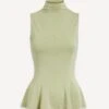 Paloma Wool Campbell High-Neck Peplum Top