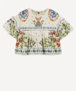 Farm Rio Summer Garden Blouse