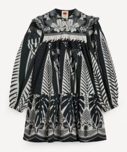 Farm Rio Macaw Elegance Mini-Dress