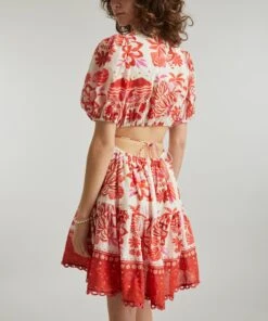 Farm Rio Off-White Rio Tiles Mini-Dress -Farm Rio || Liberty || Paloma Wool Shop 000778452 R506827006 4