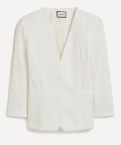 Summer Collarless Blazer