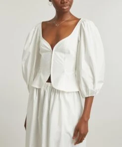 Cotton Puff-Sleeve Top -Farm Rio || Liberty || Paloma Wool Shop 000779611 R509375006 3