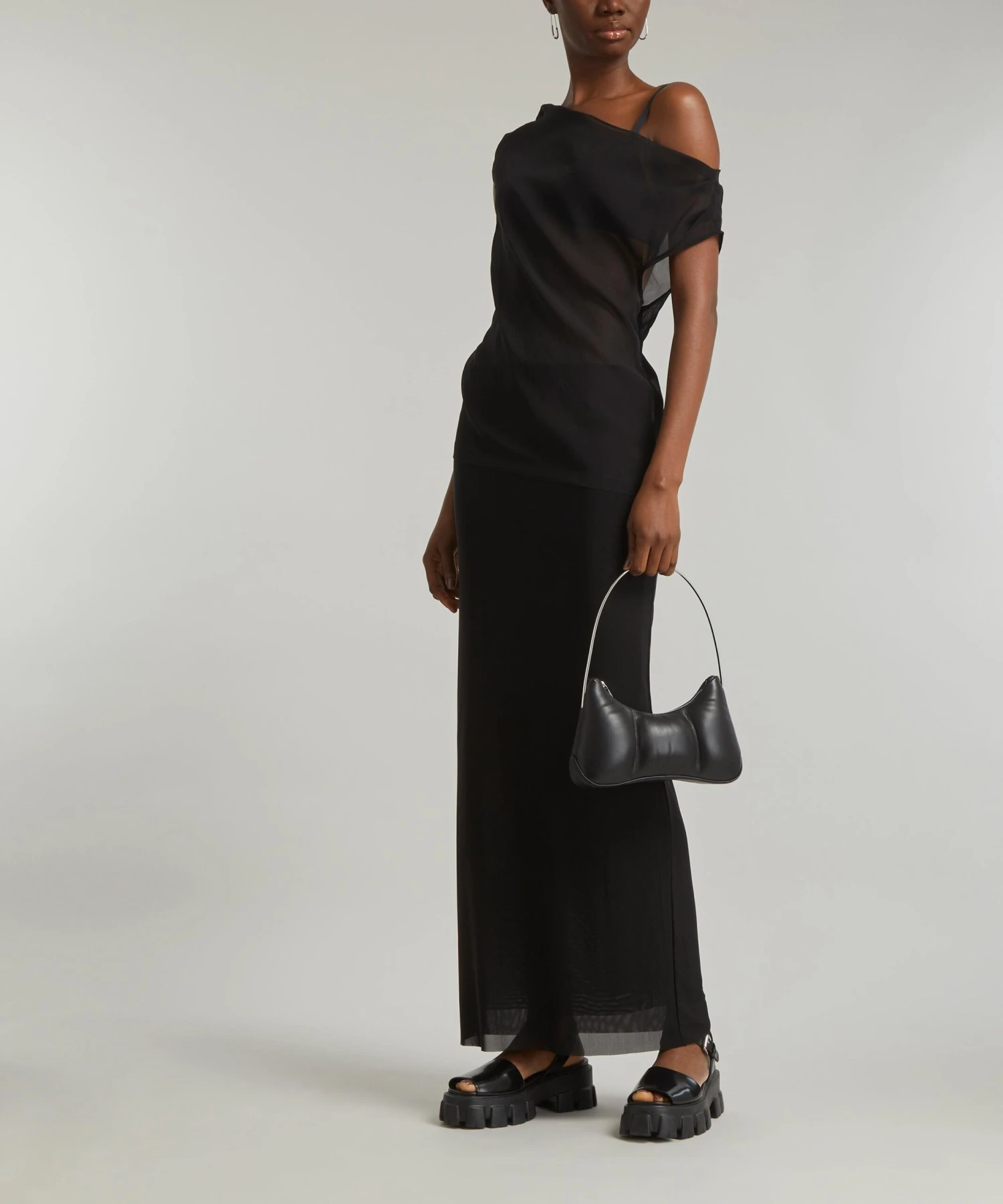 Silk Georgette Off The Shoulder Top 2 Silk Georgette Off The Shoulder Top - Image 2