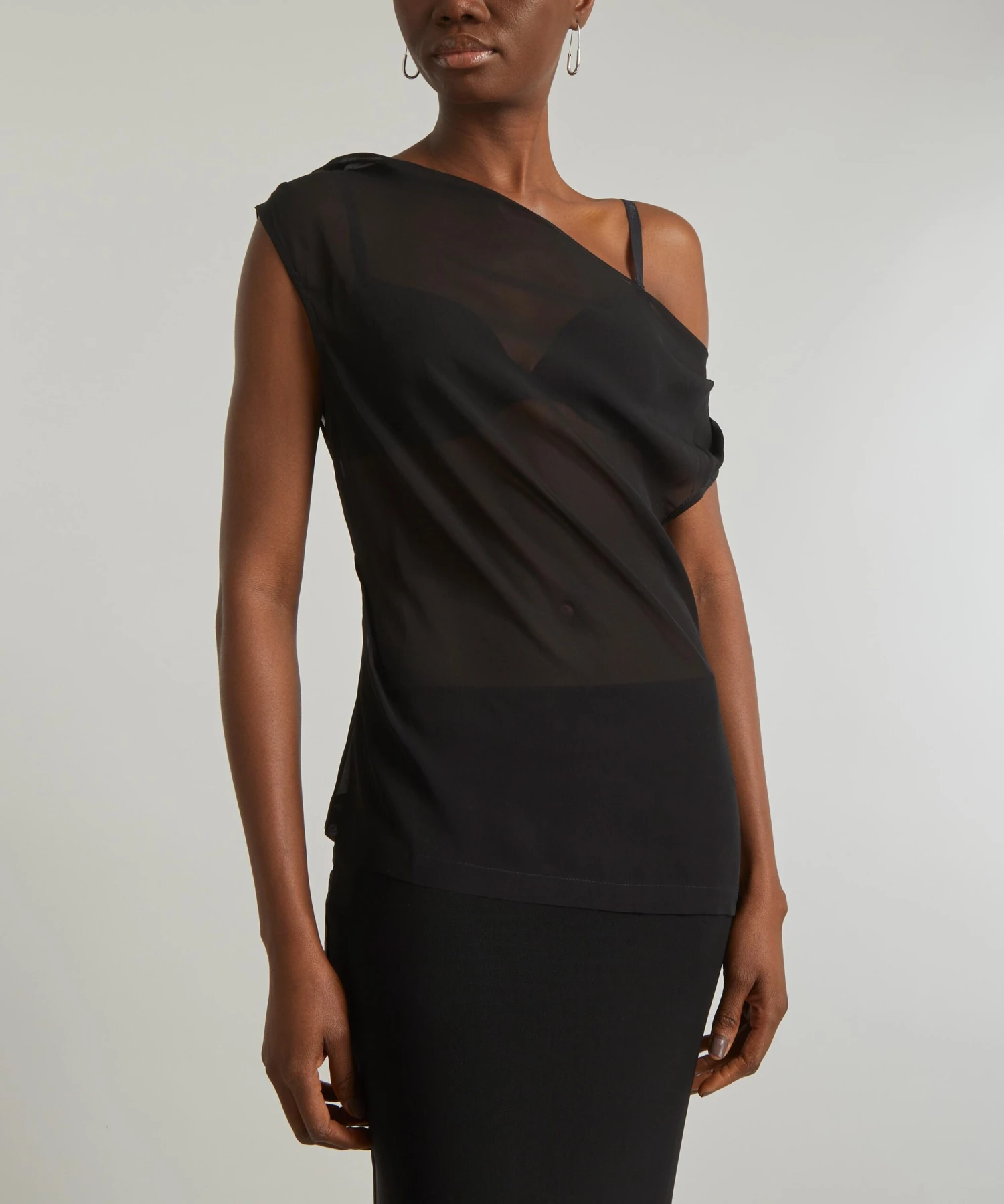 Silk Georgette Off The Shoulder Top 3 Silk Georgette Off The Shoulder Top - Image 3