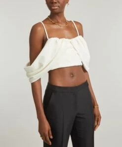 Velvet Drape Detail Crop Top -Farm Rio || Liberty || Paloma Wool Shop 000779616 R509404006 3