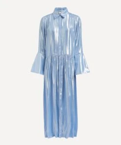 Lurex Pleat Dress