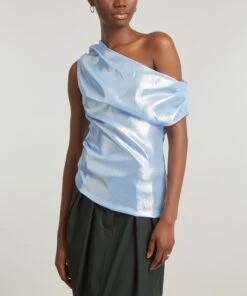 Lurex Off-The-Shoulder Long-Sleeve Top -Farm Rio || Liberty || Paloma Wool Shop 000779623 R509439006 3