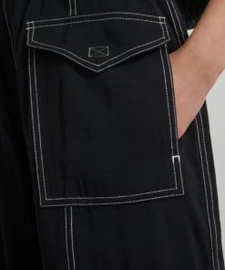 Ganni Light Slub Topstitch Cargo Trousers -Farm Rio || Liberty || Paloma Wool Shop 000779732 R509703006 5