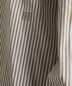 Toteme Signature Striped Taupe Shirt -Farm Rio || Liberty || Paloma Wool Shop 000779769 R509873006 5