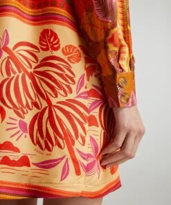 Farm Rio Forest Mixed Scarves Shirt -Farm Rio || Liberty || Paloma Wool Shop 000780418 R511356006 5