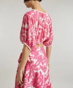 Farm Rio Tropical Woodcut Crop-Top -Farm Rio || Liberty || Paloma Wool Shop 000780421 R511371006 4