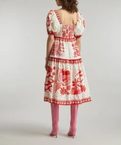 Farm Rio Off-White Rio Tiles Midi-Dress 8 Farm Rio Off-White Rio Tiles Midi-Dress -Farm Rio || Liberty || Paloma Wool Shop 000780617 R511940006 4