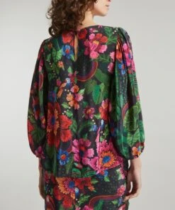 Farm Rio Black Blooming Garden Blouse -Farm Rio || Liberty || Paloma Wool Shop 000780623 R511970006 4