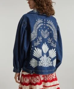 Farm Rio Jungle Flow Embroidered Denim Jacket 8 Farm Rio Jungle Flow Embroidered Denim Jacket -Farm Rio || Liberty || Paloma Wool Shop 000780630 R512005006 4