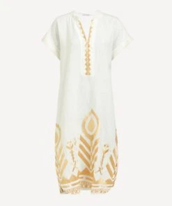 Feathers Embroidered Tunic