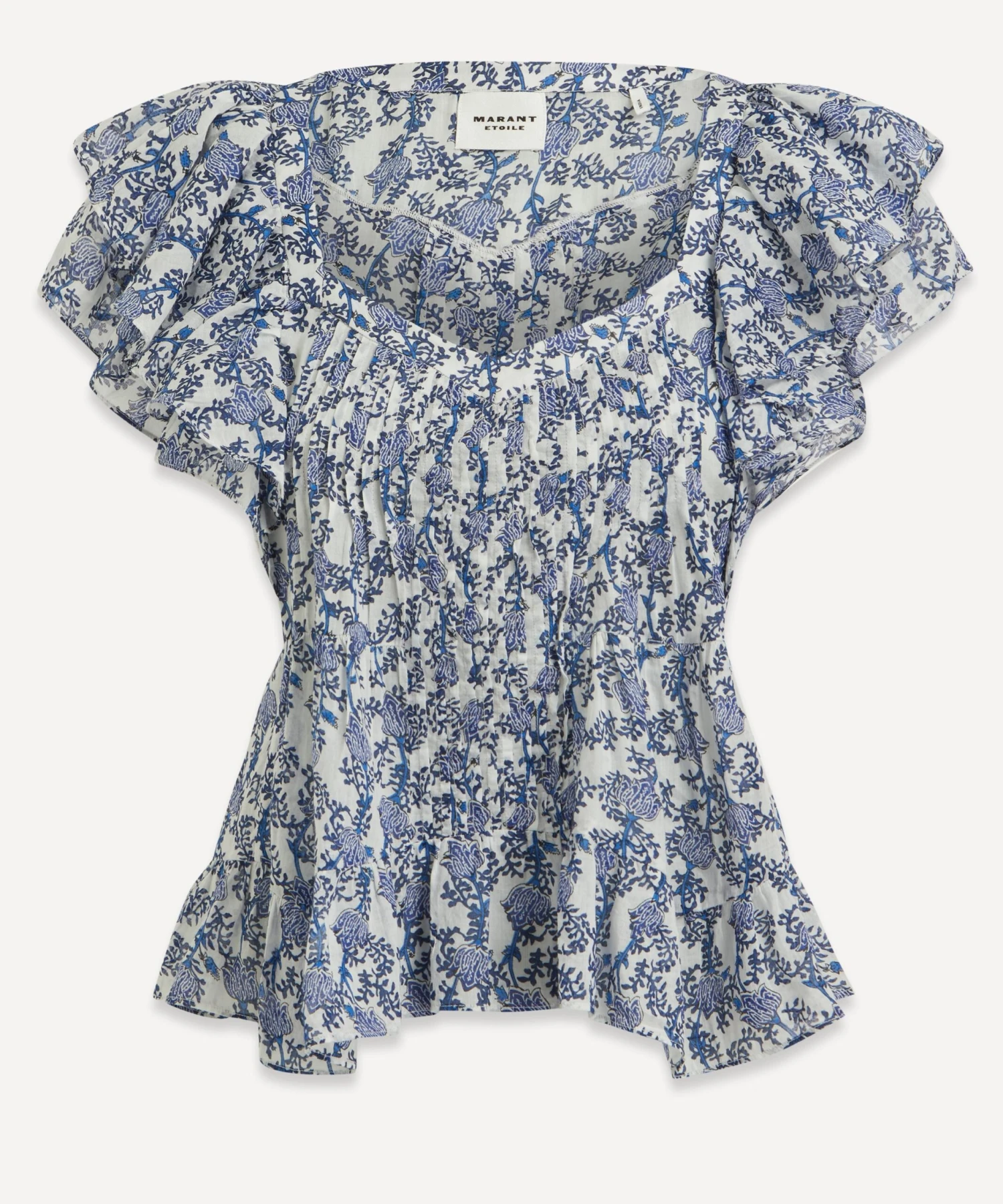 Madrana Floral-Printed Cotton Top 1 Madrana Floral-Printed Cotton Top