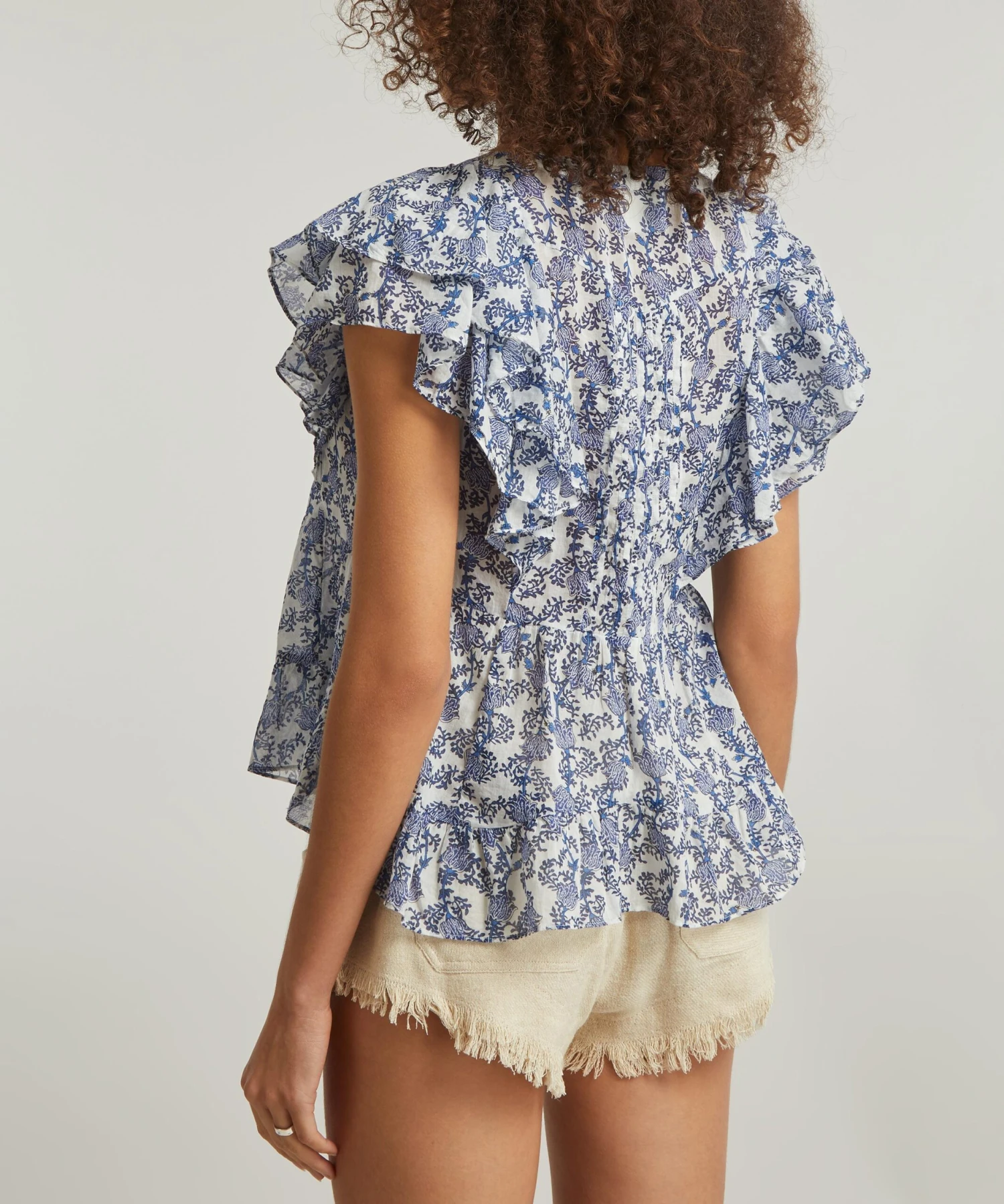 Madrana Floral-Printed Cotton Top 4 Madrana Floral-Printed Cotton Top - Image 4