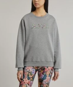 A.P.C. Floral Tana Lawn Cotton Liberty Print Logo Sweatshirt 7 A.P.C. Floral Tana Lawn Cotton Liberty Print Logo Sweatshirt -Farm Rio || Liberty || Paloma Wool Shop 000781258 R512998006 3