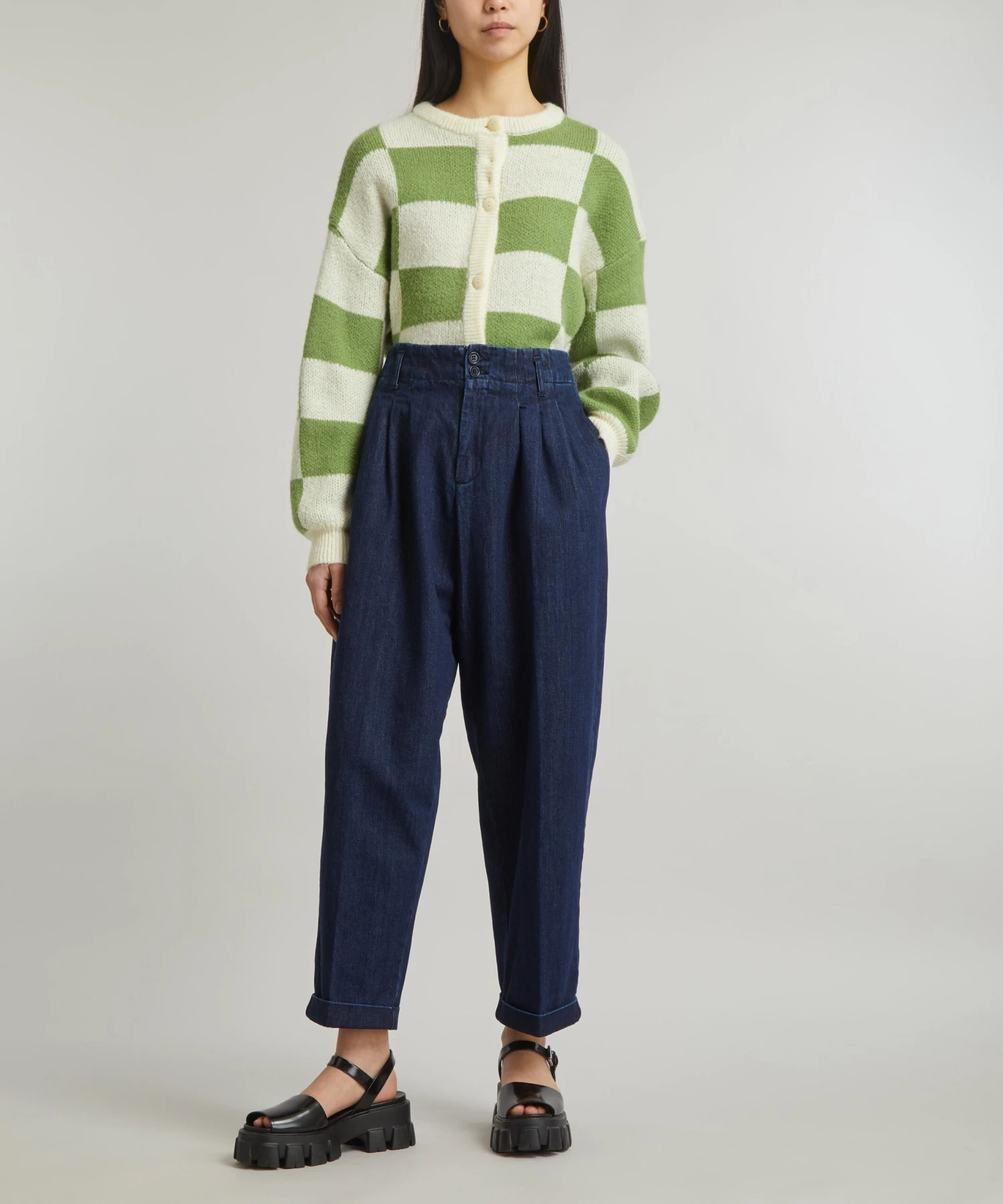 Keaton Washed Indigo Denim Trousers 2 Keaton Washed Indigo Denim Trousers - Image 2