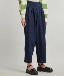 Keaton Washed Indigo Denim Trousers 7 Keaton Washed Indigo Denim Trousers -Farm Rio || Liberty || Paloma Wool Shop 000781437 R513287006 3