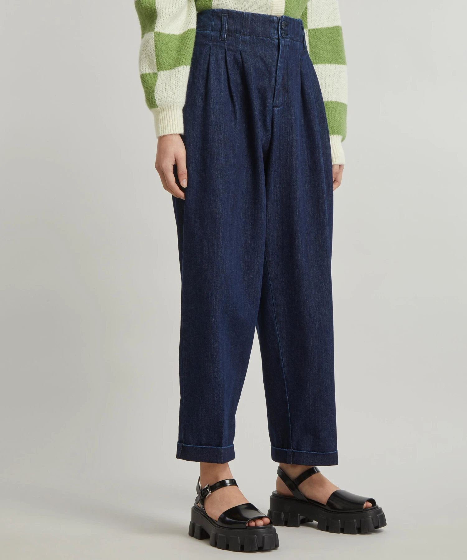 Keaton Washed Indigo Denim Trousers 3 Keaton Washed Indigo Denim Trousers - Image 3