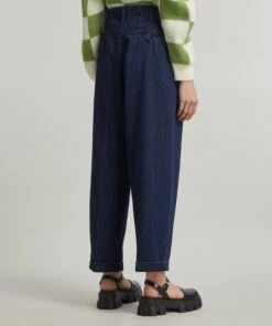 Keaton Washed Indigo Denim Trousers 8 Keaton Washed Indigo Denim Trousers -Farm Rio || Liberty || Paloma Wool Shop 000781437 R513287006 4