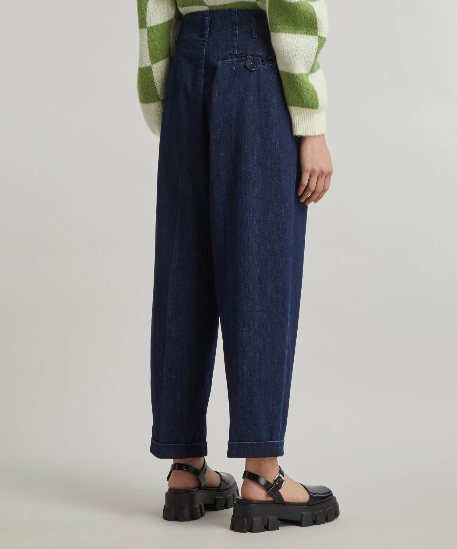 Keaton Washed Indigo Denim Trousers 4 Keaton Washed Indigo Denim Trousers - Image 4