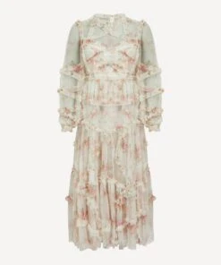 Needle & Thread Trailing Blooms Ruffle Ballerina Dress