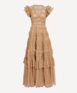 Needle & Thread Vivian V-Neck Gown