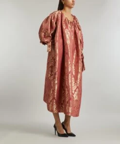 Jacquard Pink Kate Dress 7 Jacquard Pink Kate Dress -Farm Rio || Liberty || Paloma Wool Shop 000782542 R514715006 3