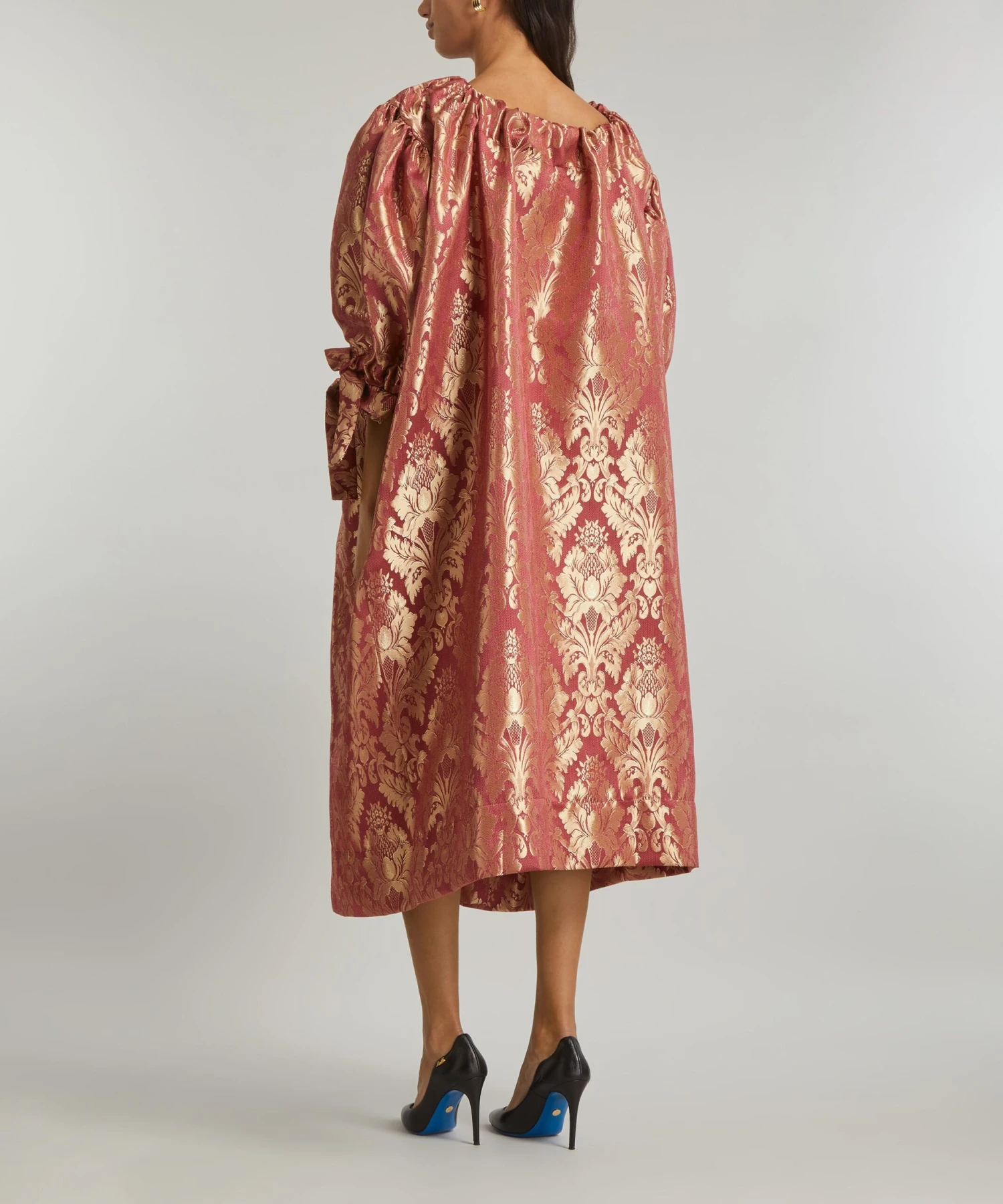 Jacquard Pink Kate Dress 4 Jacquard Pink Kate Dress - Image 4