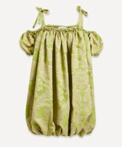 Jacquard Green Juliette Dress