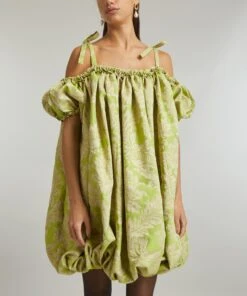 Jacquard Green Juliette Dress -Farm Rio || Liberty || Paloma Wool Shop 000782544 R514719006 3